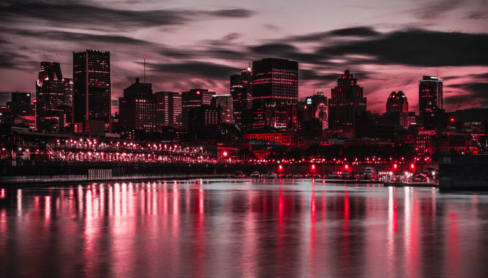 marc-olivier-jodoin-423174-unsplash-montreal-night-sktline-red-tint