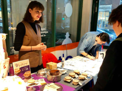 Le guichet de Weiner's au marché de Hanukkah le weekend dernier